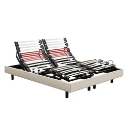 Epeda Sommier électrique HORIZON 90x200 Lin Lattes Outlet
