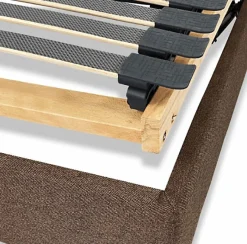 Essenzia Zen Sommier électrique DETENTE MARRON 90x200 Lattes