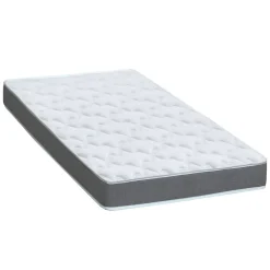 Idliterie Sommier électrique matelas mémoire formex190gris clair 90x190