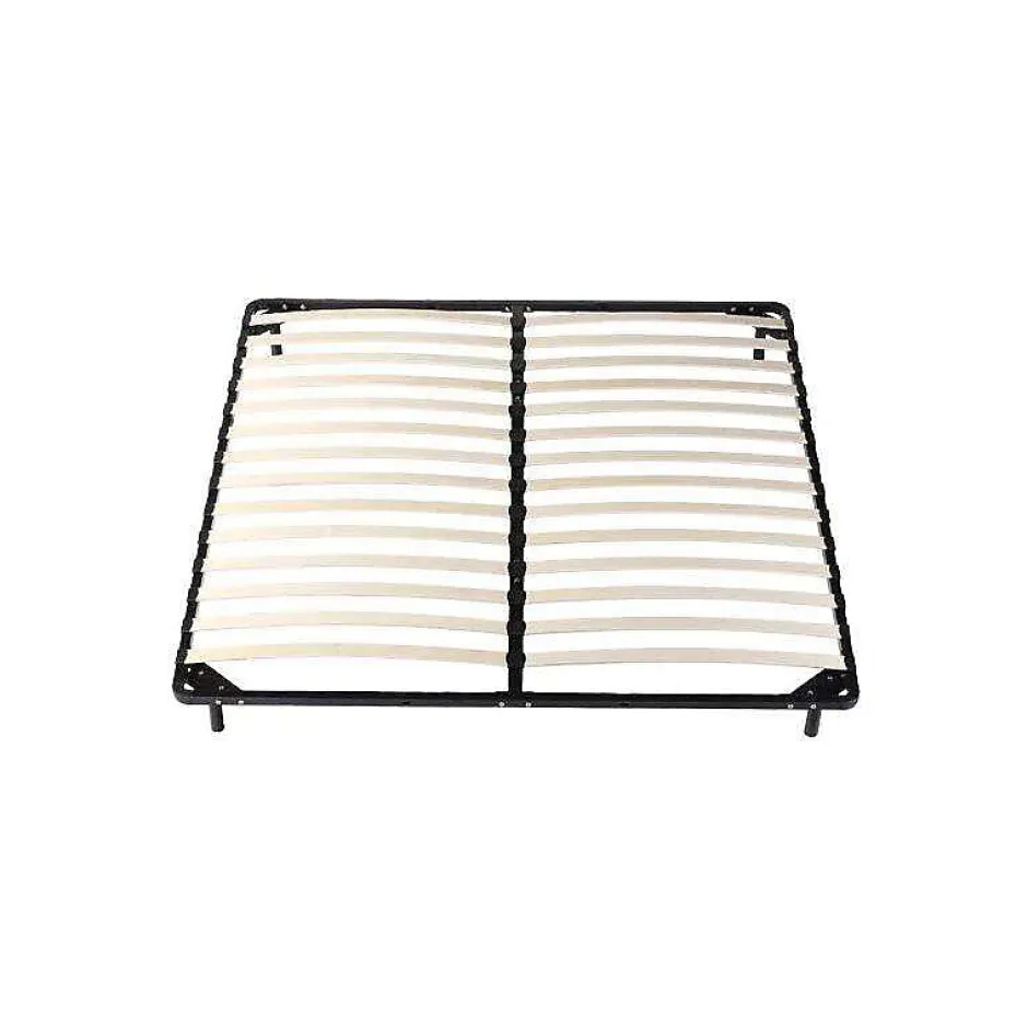 Provence Literie Sommier Metal 180x200 Cadre à lattes Julie - Pieds 29 cm - Épaisseur Metal 1,2 mm - 14 Lattes en 9 mm - L et Durabilité