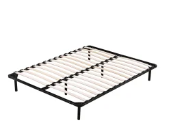 King Of Dreams Sommier Metal 120x190 Cadre à lattes + Pieds 29 cm Epaisseur Metal 1,2 mm 14 Lattes en 9 mm Durabilité CADRE A LATTE JULIE Discount