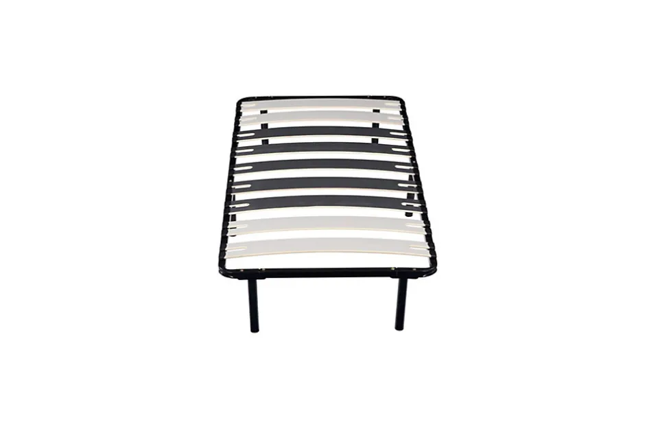 Provence Literie Sommier Metal 80x190 cm - 29 cm hauteur - 9 Larges Lattes de 12,5 cm - Solide et Confortable - CADRE A LATTE PATRICK