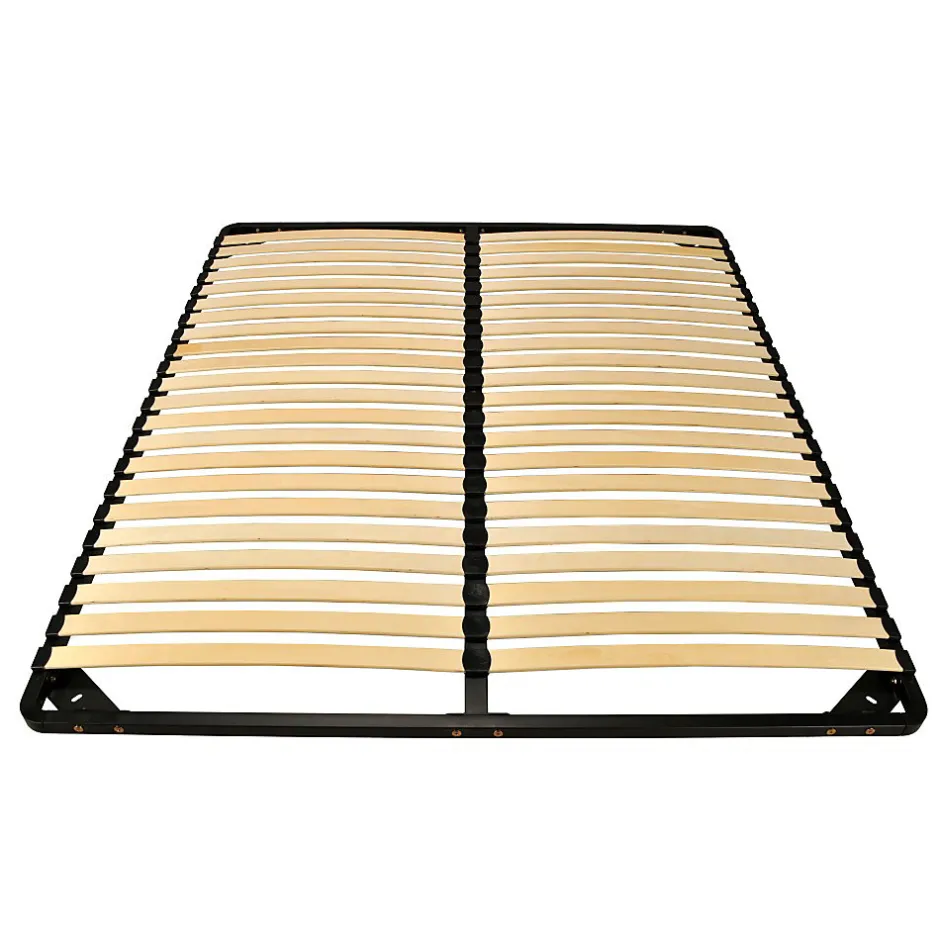 Weber Industries Sommier Métal RENO22 160x200+ 1 pied amovible / Noir