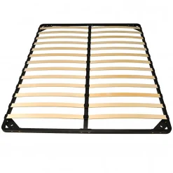 Weber Industries Sommier Métal RENO 160x200 cm + 1 pied amovible / Noir Clearance