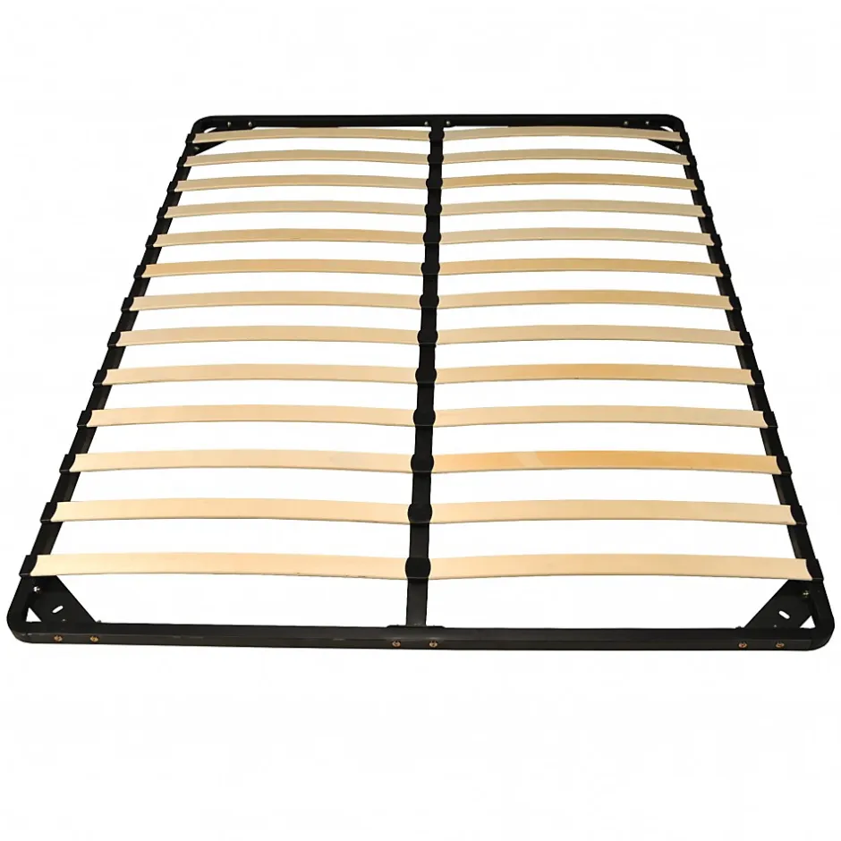 Weber Industries Sommier Métal RENO 160x200 cm + 1 pied amovible / Noir Clearance