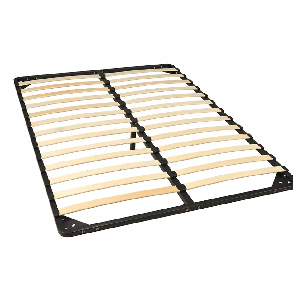 Weber Industries Sommier Métal RENO 160x200 cm + 1 pied amovible / Noir Clearance