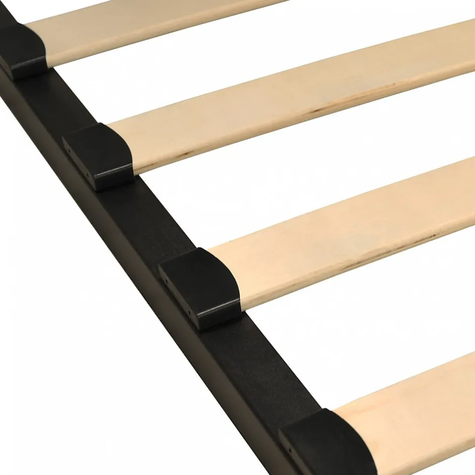 Weber Industries Sommier Métal RENO 160x200 cm + 1 pied amovible / Noir Clearance