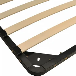 Weber Industries Sommier Métal RENO 140x190 cm + 1 pied amovible / Noir