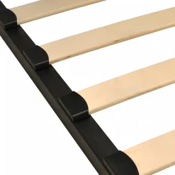 Weber Industries Sommier Métal RENO 140x190 cm + 1 pied amovible / Noir