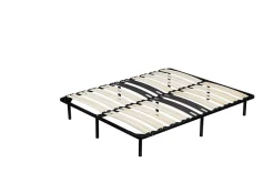 Provence Literie Sommier Renforce 120x190 cm - Cadre a Lattes 29 cm - Compatible avec Tous Matelas - Metal Epaisseur 1,4 mm - 18 Lattes en 9 mm - C