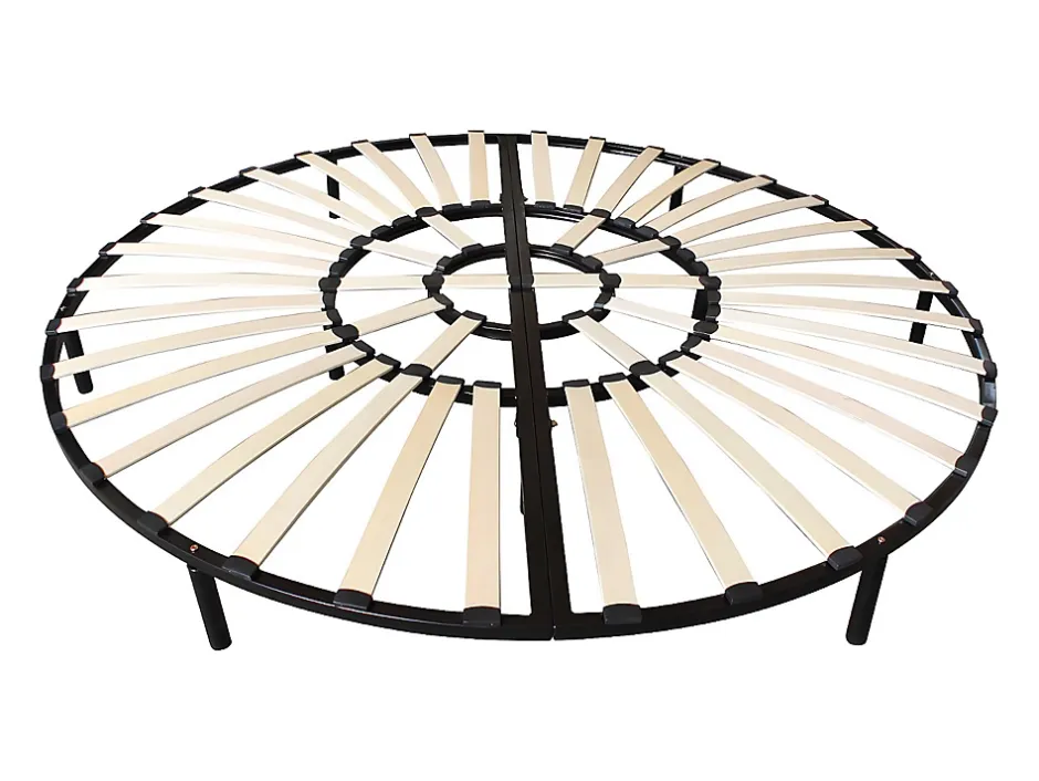 Vente-unique Sommier rond à lattes - 220 x 220 cm - ROMA de YSMÉE