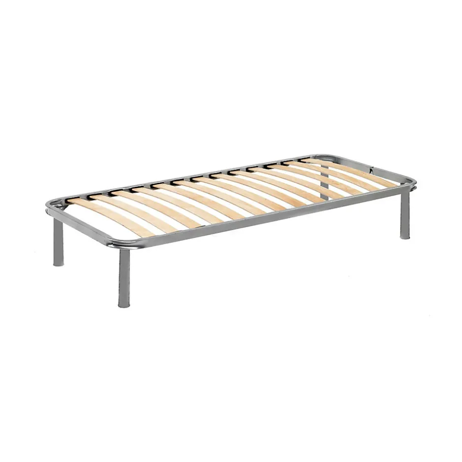 Talamo Italia Sommier simple Agos, Sommier à lattes orthopédique, 100% Made in Italy, 80x190h 31 cm
