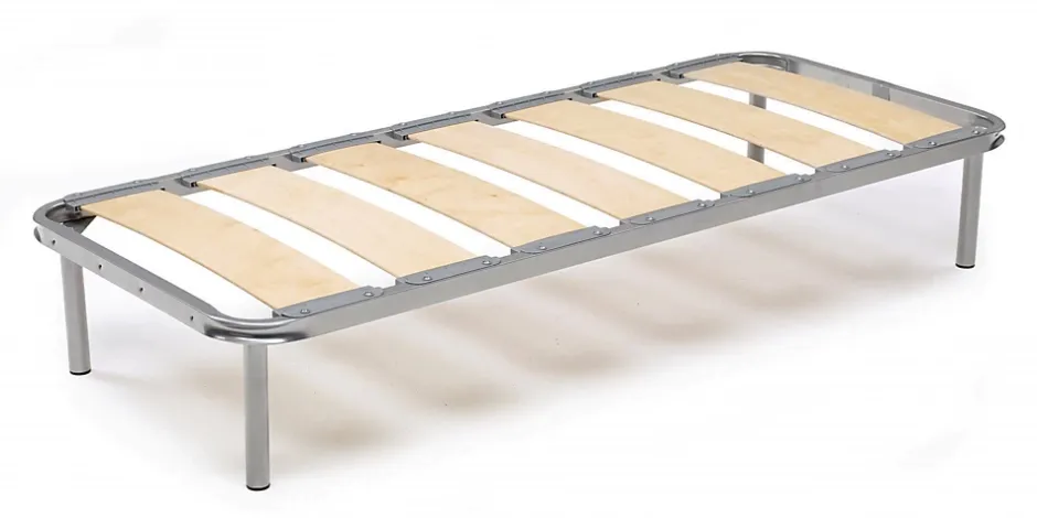 Talamo Italia Sommier simple Arthurista, Sommier orthopédique à lattes larges, 100% Made in Italy, 80x190h 31 cm New