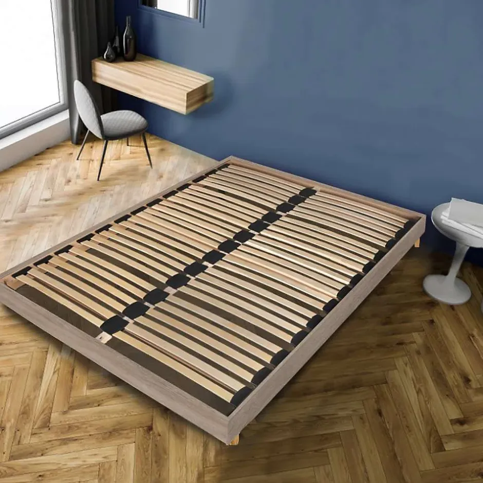 Weber Industries Sommier sur pied SOMKIT 160x200 / Décor Chêne grisé