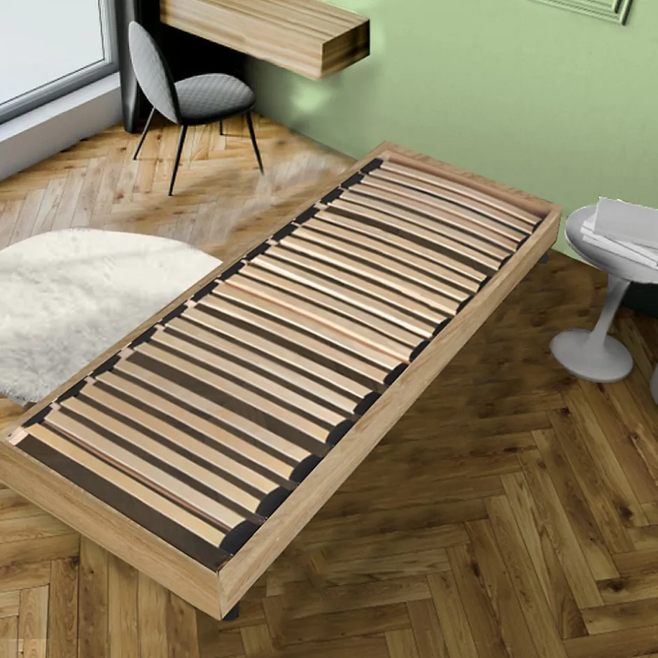 Weber Industries Sommier sur pied SOMKIT 90x190 / Décor Chêne blanchi