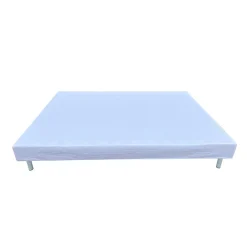 Kosmi Sommier tapissier à lattes 90x190cm sur pieds pour lit 1 place Sale