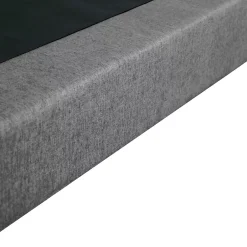 Idliterie Sommier tapissier à lattes fixes 160x200 gris chiné Clearance