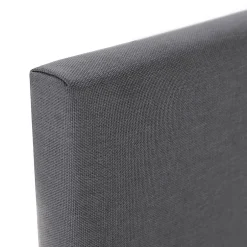 Vs Venta-Stock Sommier tapissier Aura + tête de lit 140x200 cm Gris Foncé, hauteur 30 cm Clearance