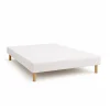 By Sommiflex. Sommier Tapissier Blanc 140x190 Fabrication Française Artisanale