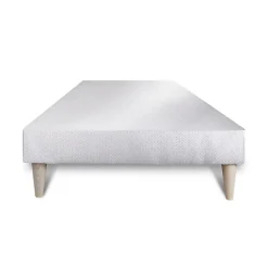 Prestige Literie Sommier tapissier blanc 80x200