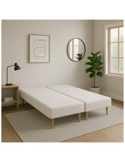 By Sommiflex. SOMMIER TAPISSIER BLANC 80x200x2 (160x200) FABRICATION FRANÇAISE ARTISANALE PIEDS OFFERTS HAUTEUR avec PIEDS 27 cm
