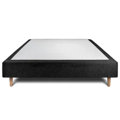 Sommeil De Plomb Sommier Tapissier Bouclette Noir 150x190 H35cm