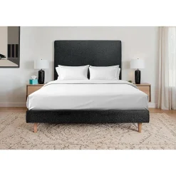Sommeil De Plomb Sommier Tapissier Bouclette Noir 135x190 H29cm Hot