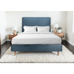 Sommeil De Plomb Sommier Tapissier Bouclette Bleu 160x200 H35cm