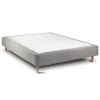Sommeil De Plomb Sommier Tapissier Bouclette Gris 135x190 H35cm