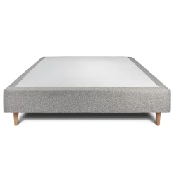 Sommeil De Plomb Sommier Tapissier Bouclette Gris 135x190 H35cm