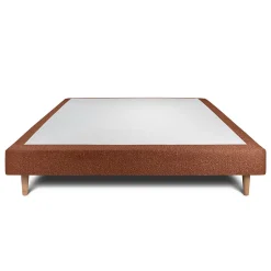 Sommeil De Plomb Sommier Tapissier Bouclette Terracotta 150x190 H29cm