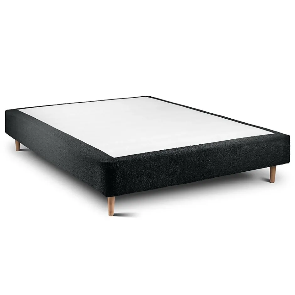 Sommeil De Plomb Sommier Tapissier Bouclette Noir 150x200 H35cm Sale