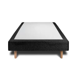 Sommeil De Plomb Sommier Tapissier Bouclette Noir 90x200 H35cm Hot