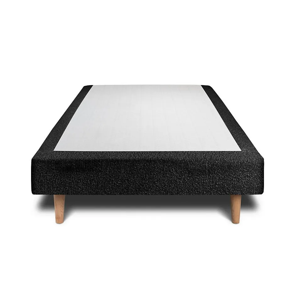 Sommeil De Plomb Sommier Tapissier Bouclette Noir 90x200 H35cm Hot