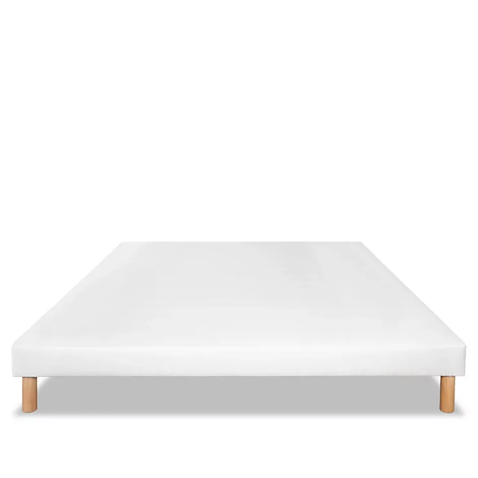Bellecour Sommier tapissier Capucine 140x190 cm Epaisseur 13 cm Blanc (pieds non inclus) Clearance