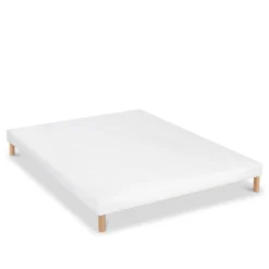 Bellecour Sommier tapissier Capucine 140x190 cm Epaisseur 13 cm Blanc (pieds non inclus) Clearance