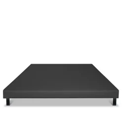 Bellecour Sommier tapissier Capucine 90x190 cm Epaisseur 13 cm Gris anthracite (pieds non inclus) Hot