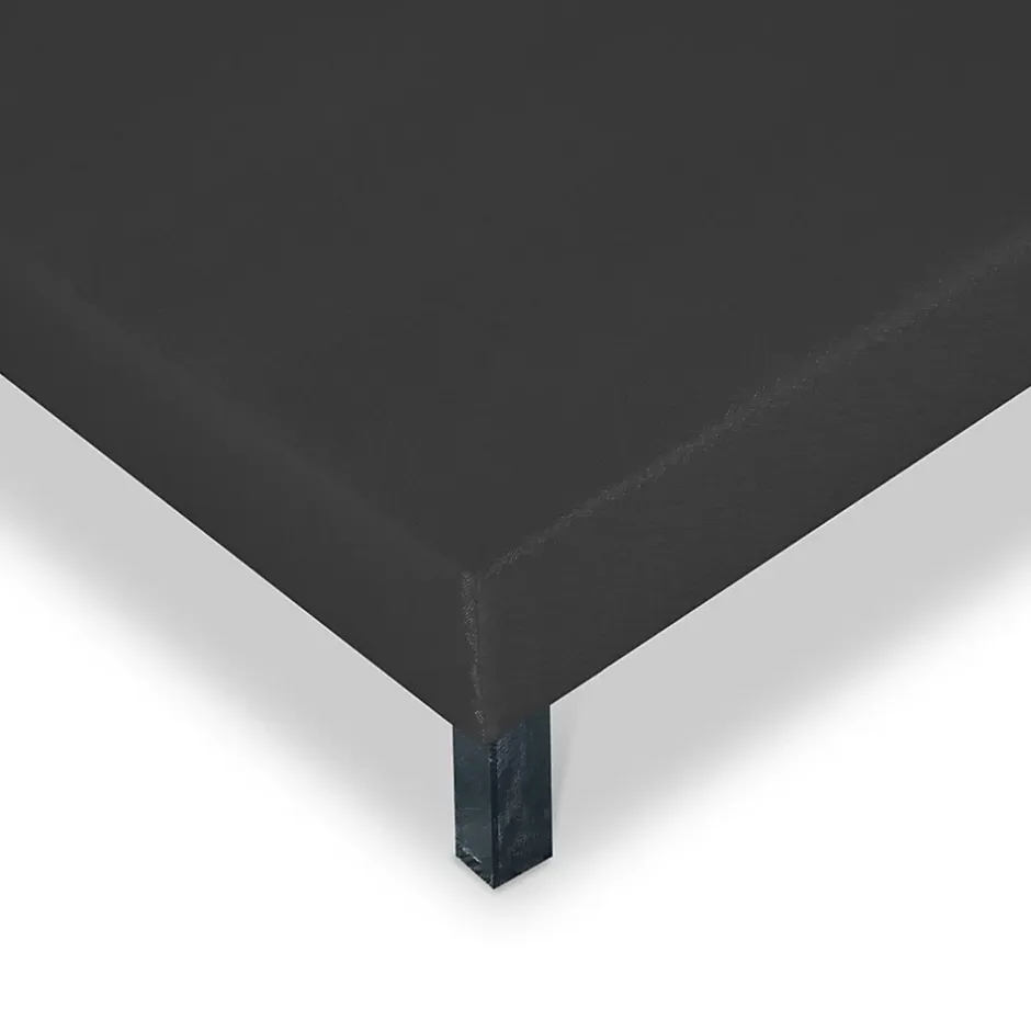 Bellecour Sommier tapissier Capucine 90x190 cm Epaisseur 13 cm Gris anthracite (pieds non inclus) Hot