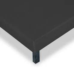 Bellecour Sommier tapissier Capucine 160x200 cm Epaisseur 13 cm Gris anthracite (pieds non inclus) Discount