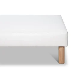 Bellecour Sommier tapissier Constantine 80x200 cm Epaisseur 18 cm Blanc (pieds non inclus) Discount