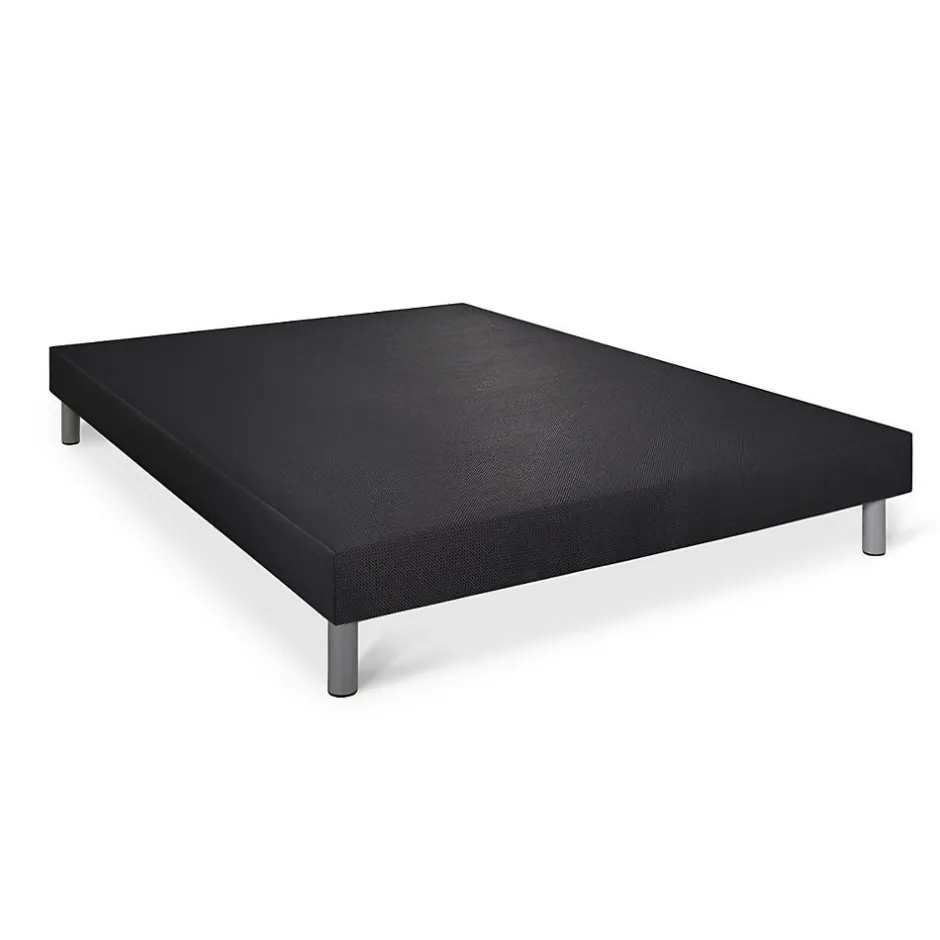 Somness Sommier tapissier noir 140x200