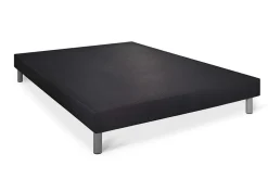 Somness Sommier tapissier noir 140x200