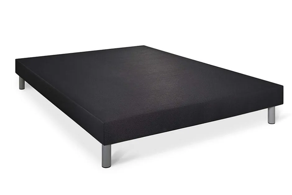 Somness Sommier tapissier noir 140x200