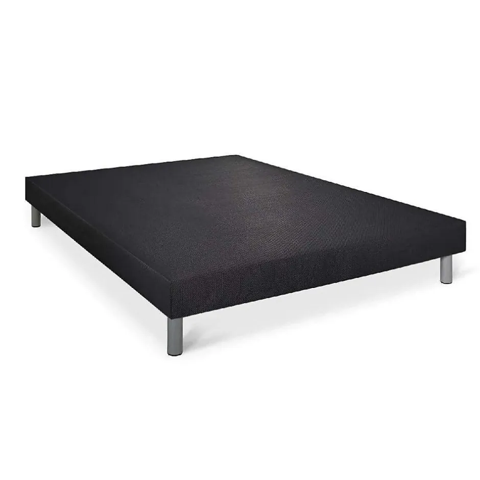Somness Sommier tapissier noir 140x200