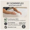 By Sommiflex. SOMMIER TAPISSIER NOIR 160x200 cm FABRICATION FRANÇAISE ARTISANALE PIEDS OFFERTS HAUTEUR avec PIEDS 27 cm