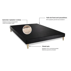 Generique Sommier tapissier Royal Palace Bedding - Sommier moderne en bois massif