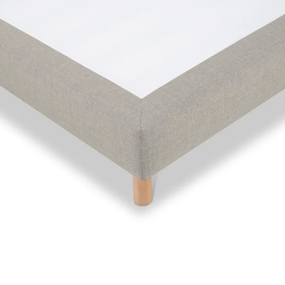 Bellecour Sommier tapissier Sisal 90x190 cm Epaisseur 18 cm Beige (pieds non inclus) Online