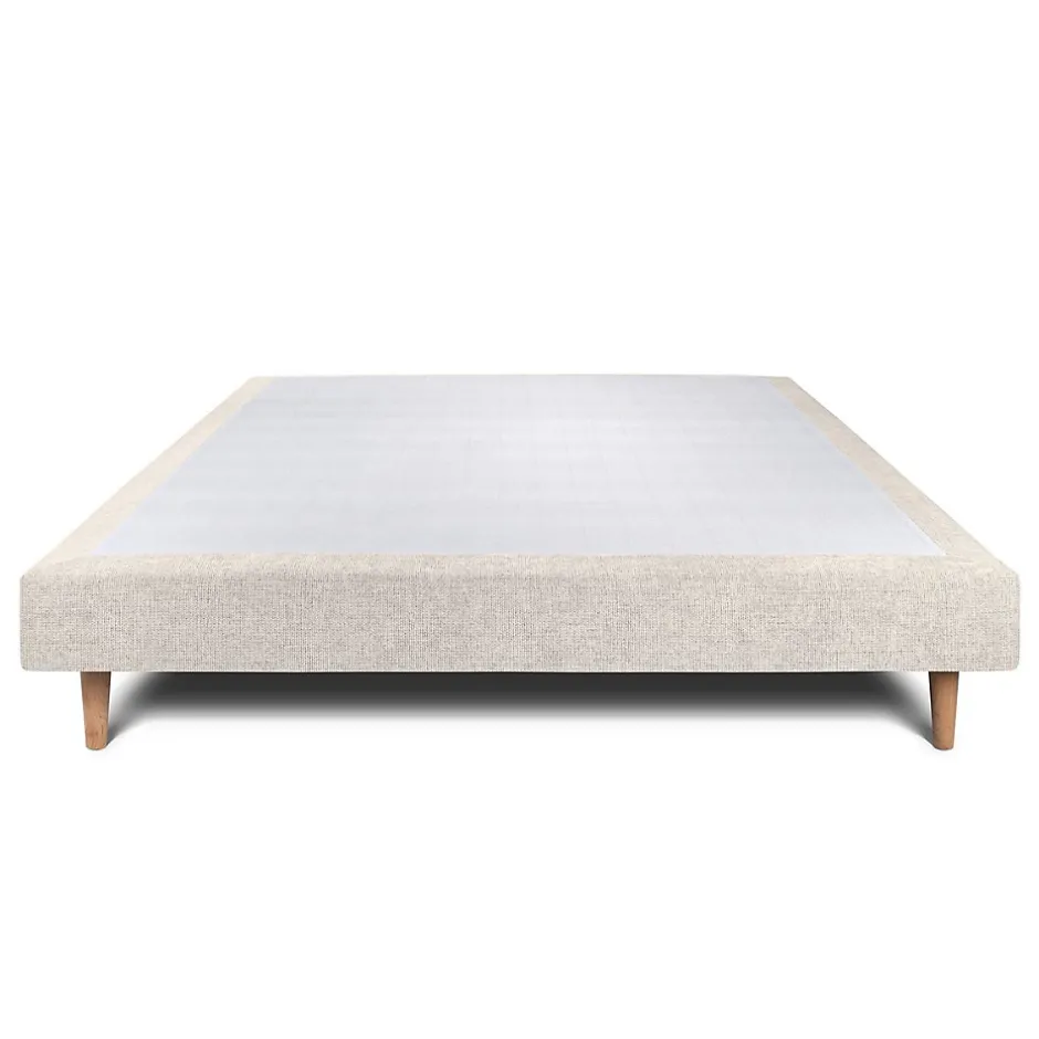 Sommeil De Plomb Sommier Tapissier Tissu Beige clair 140x200 H29cm Online