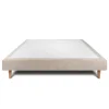 Sommeil De Plomb Sommier Tapissier Tissu Beige brun 150x190 H29cm
