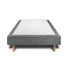 Sommeil De Plomb Sommier Tapissier Tissu Gris anthracite 80x200 H35cm Hot